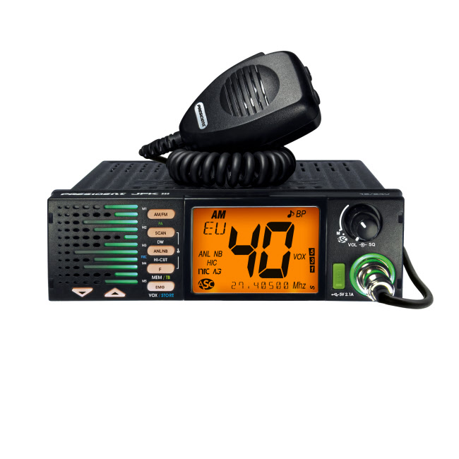 Radio CB President Lincoln - Mobile 271 Canaux - Avec ANL - Occasion