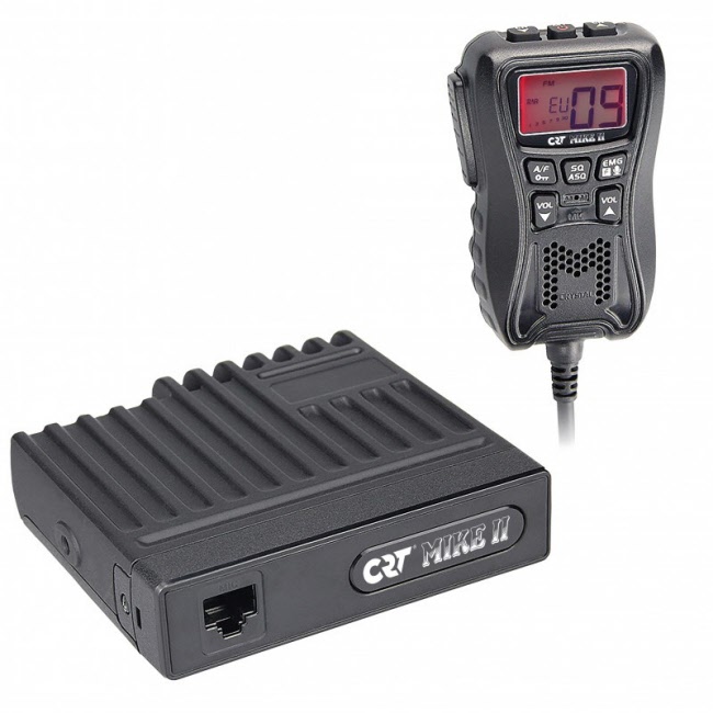 CB Radio CRT Mike - Émetteur Récepteur Multi-Standard AM/FM 40 Canaux Puissant